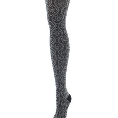 Trellis Patterned Cotton Blend Sweater Tights